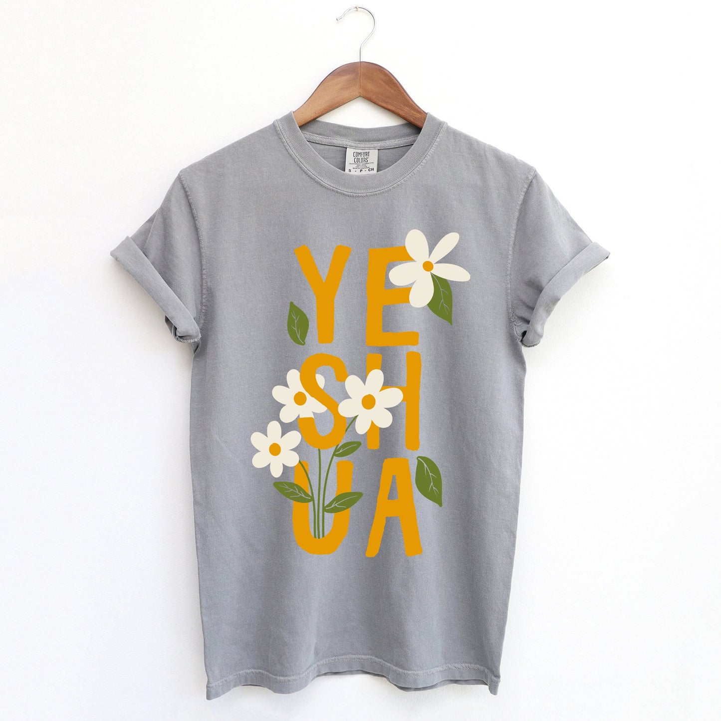 Floral Yeshua | Garment Dyed Tee