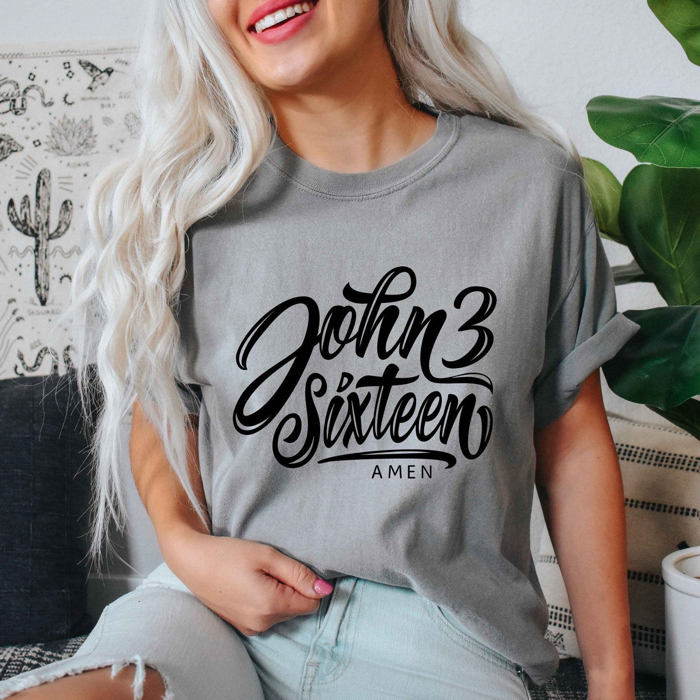 John 3 Sixteen | Garment Dyed Tee