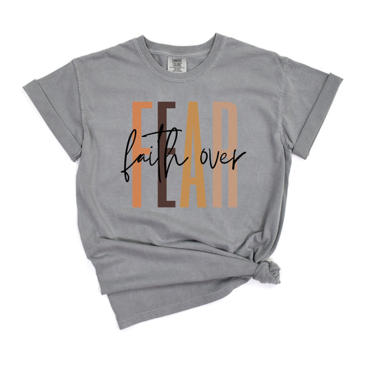 Faith Over Fear Cursive | Garment Dyed Tee