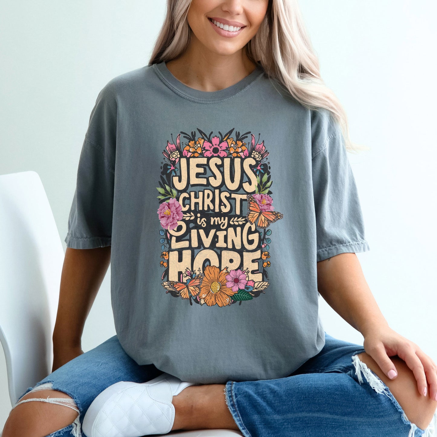 Jesus Is My Hope | Garment Dyed Tee
