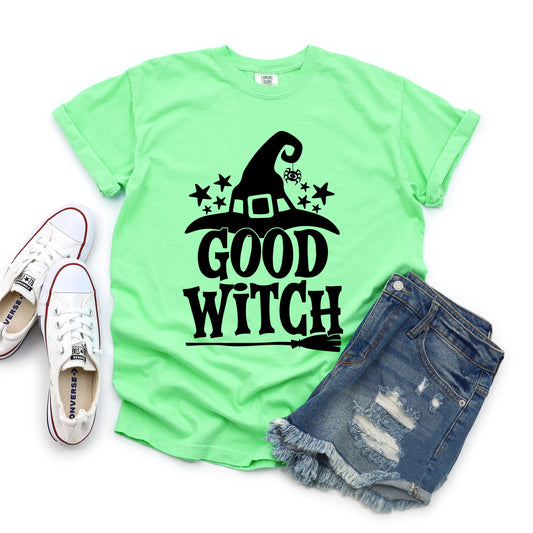 Good Witch Broom | Garment Dyed Tee