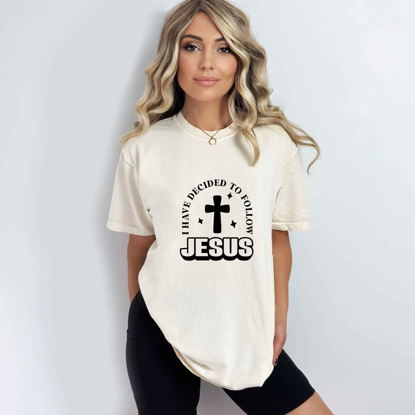 Decided To Follow Jesus | Garment Dyed Tee