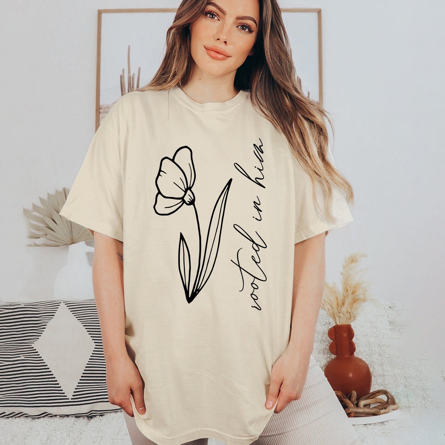 Rooted In Him | Garment Dyed Tee