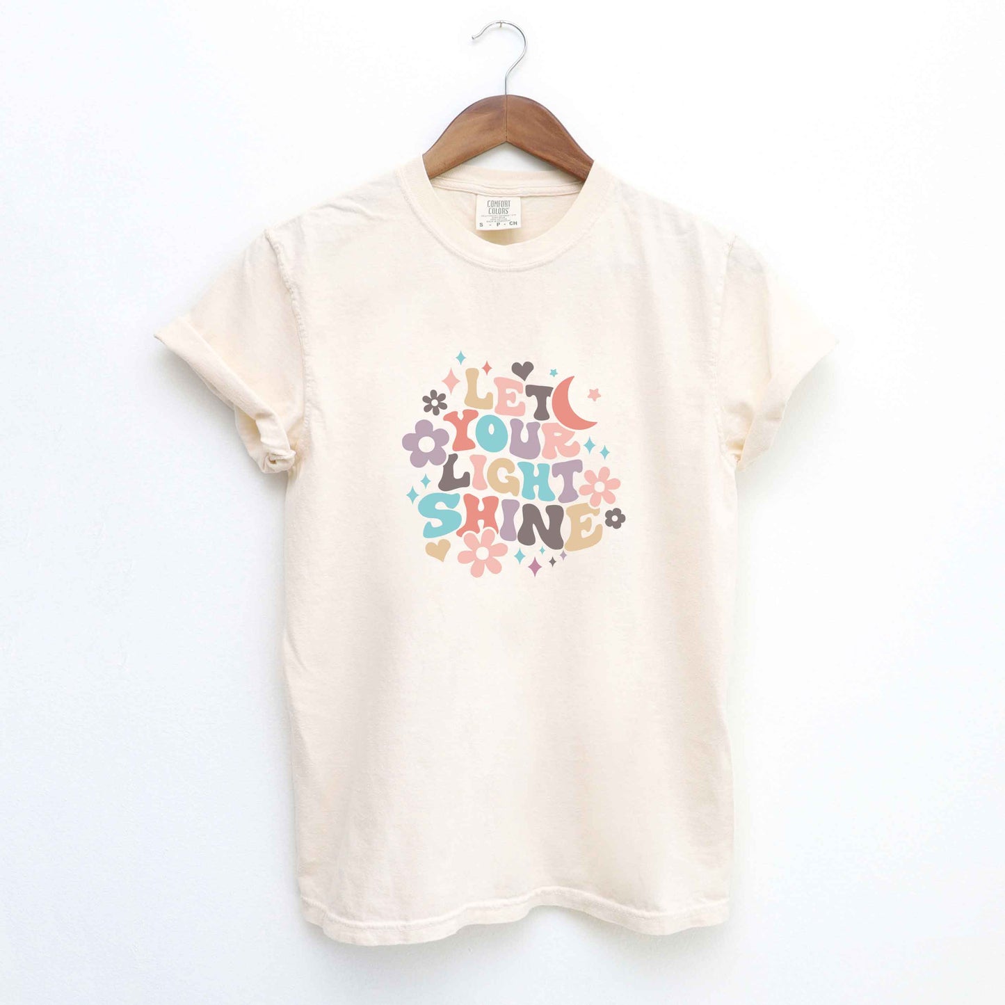 Let Your Light Shine Flowers | Garment Dyed Tee