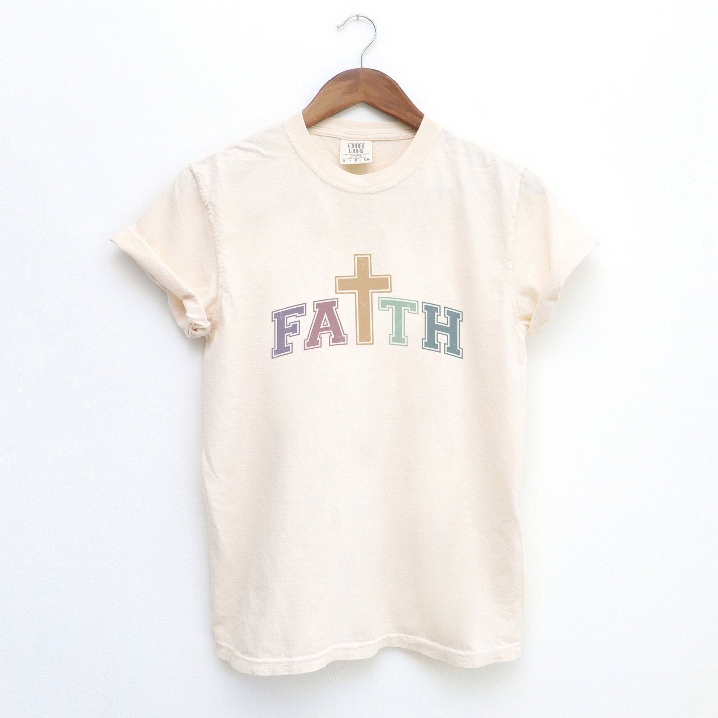 Faith Cross | Garment Dyed Tee