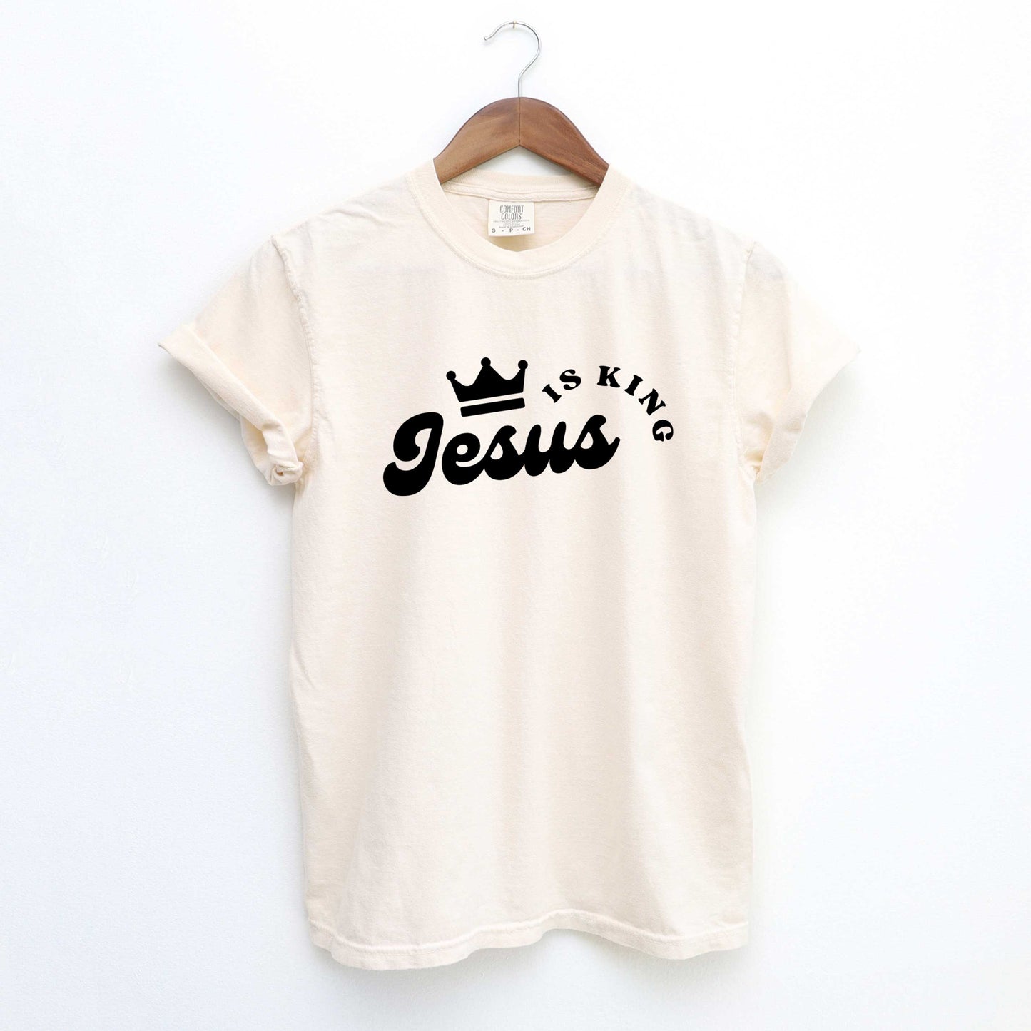 Jesus Is The King Crown | Garment Dyed Tee