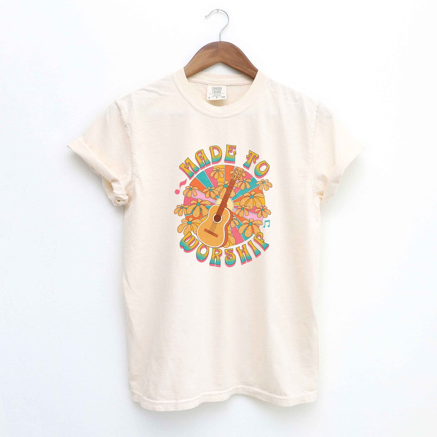 Made To Worship Guitar | Garment Dyed Tee