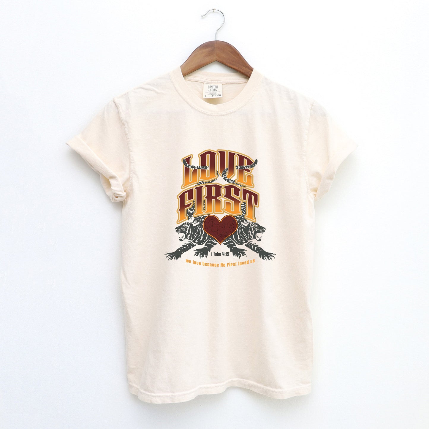 Love First Scripture | Garment Dyed Tee