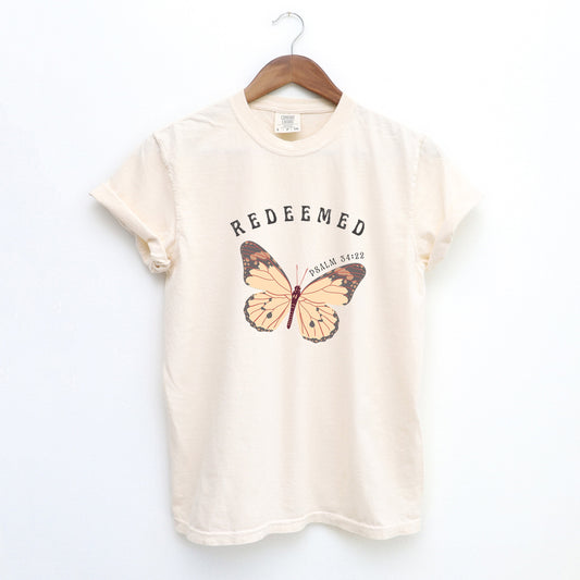 Redeemed Boho Butterfly | Garment Dyed Tee