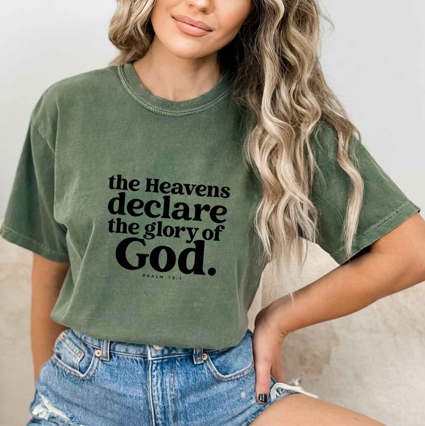 The Glory Of God Scripture | Garment Dyed Tee
