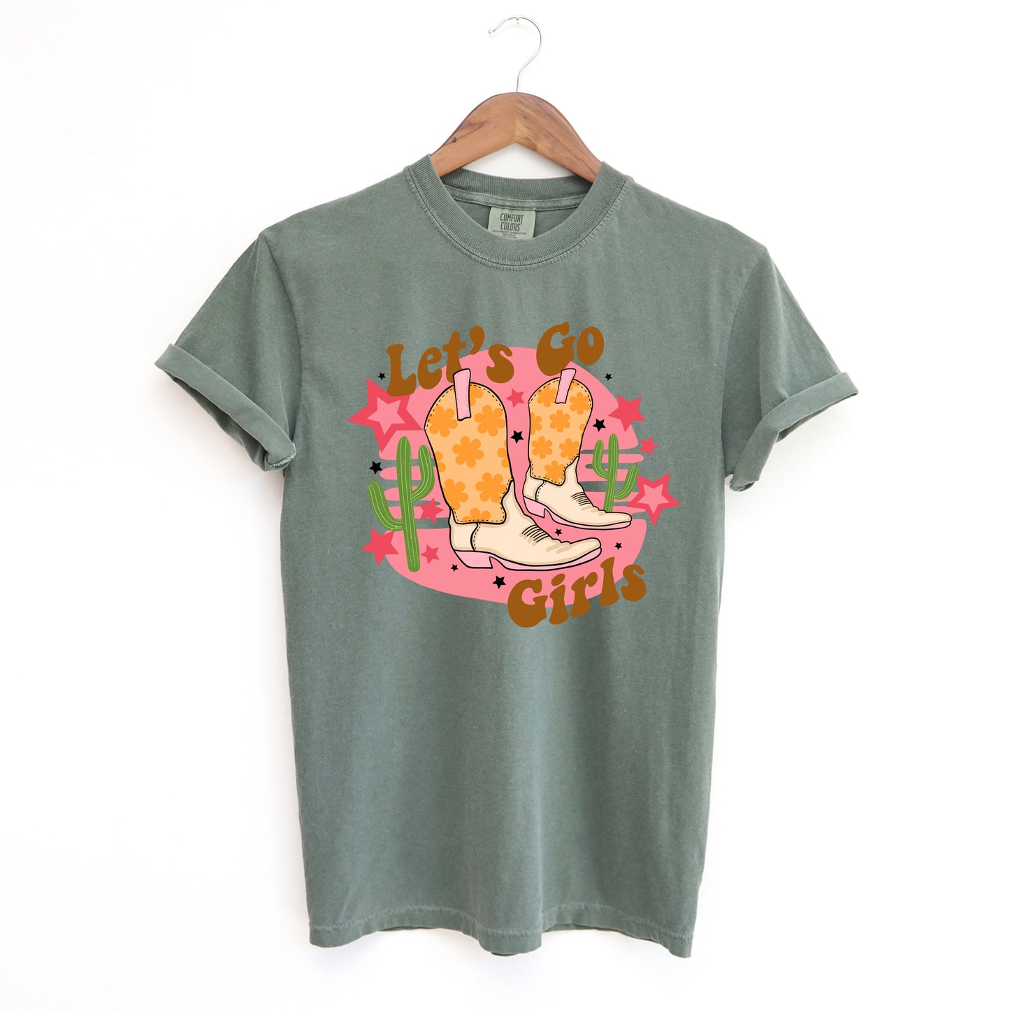 Let's Go Girls Cactus | Garment Dyed Tee