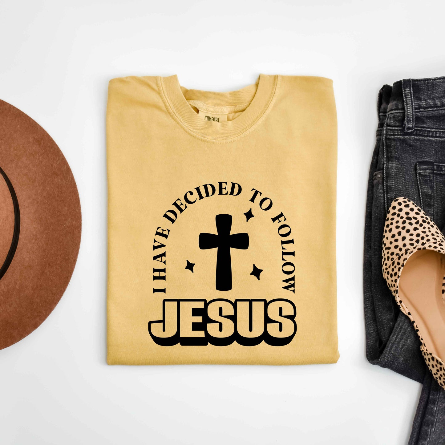 Decided To Follow Jesus | Garment Dyed Tee