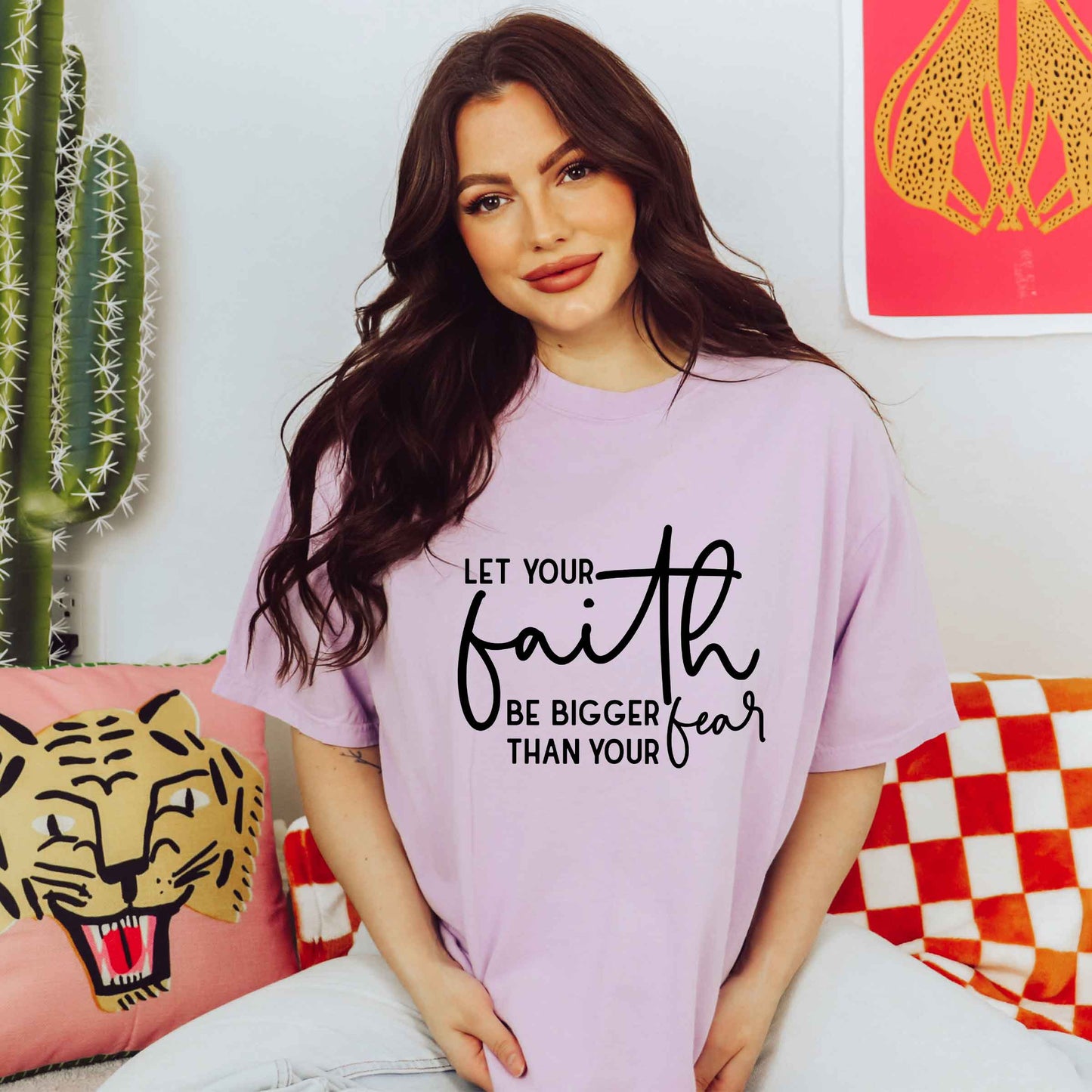 Faith Bigger Than Fear | Short Sleeve Crew Neck