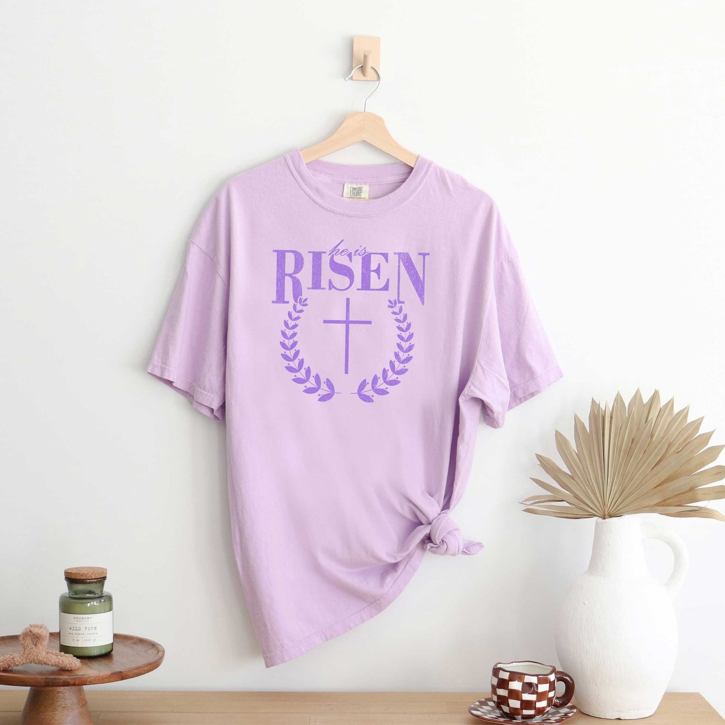 He Is Risen Grunge | Garment Dyed Tee