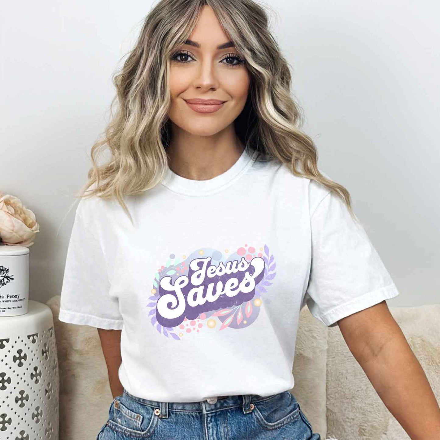 Jesus Saves | Garment Dyed Tee
