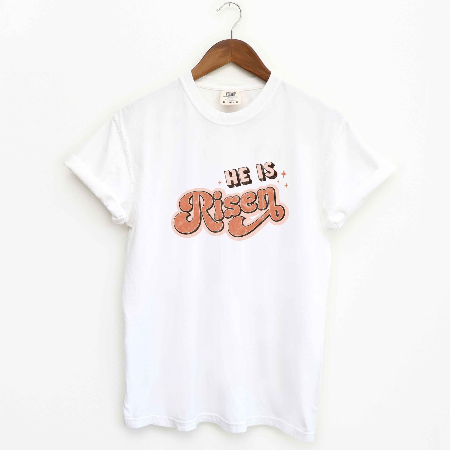 Retro He Is Risen | Garment Dyed Tee