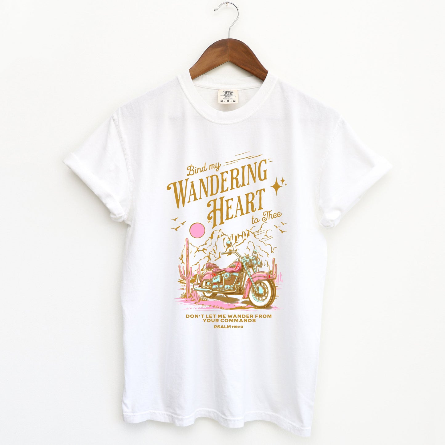 Bind My Wandering Heart Motorcycle | Garment Dyed Tee