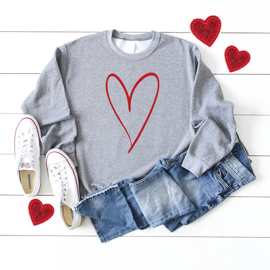 Hand Drawn Heart | Sweatshirt