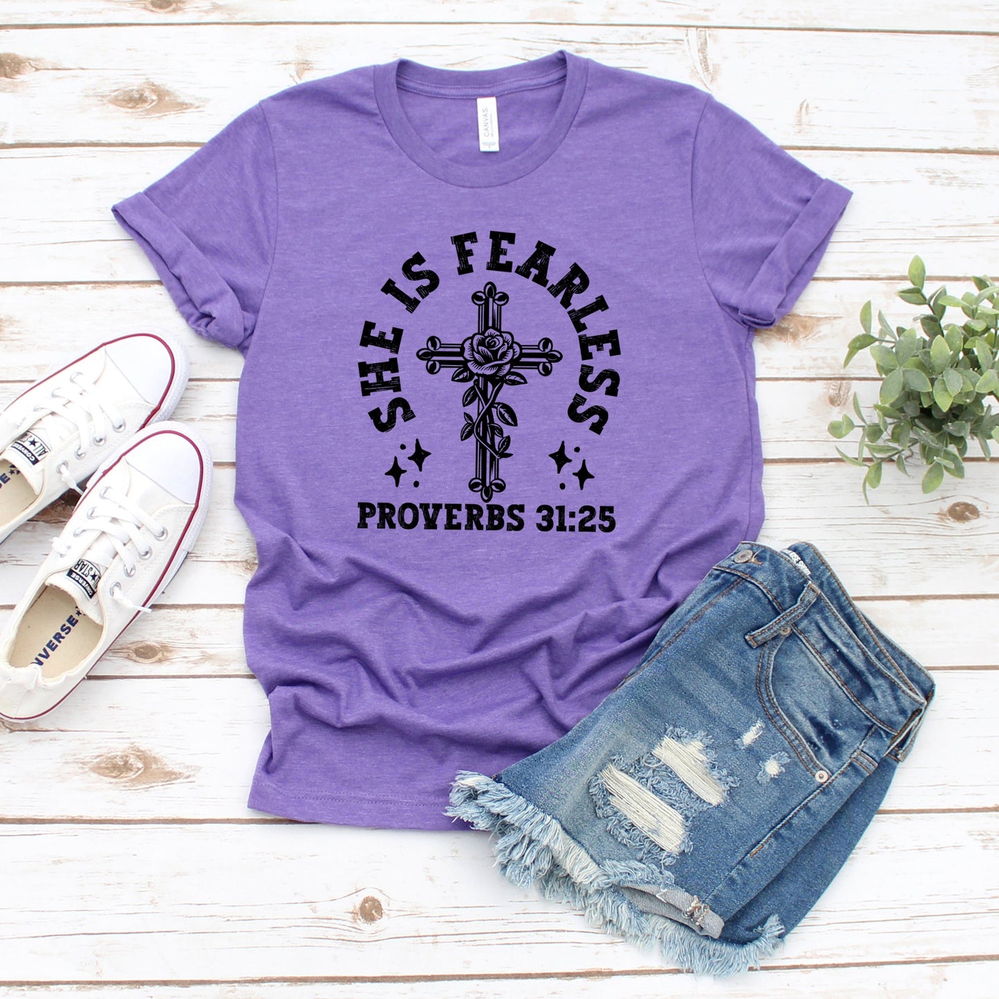 She is Fearless | Short Sleeve Crew Neck