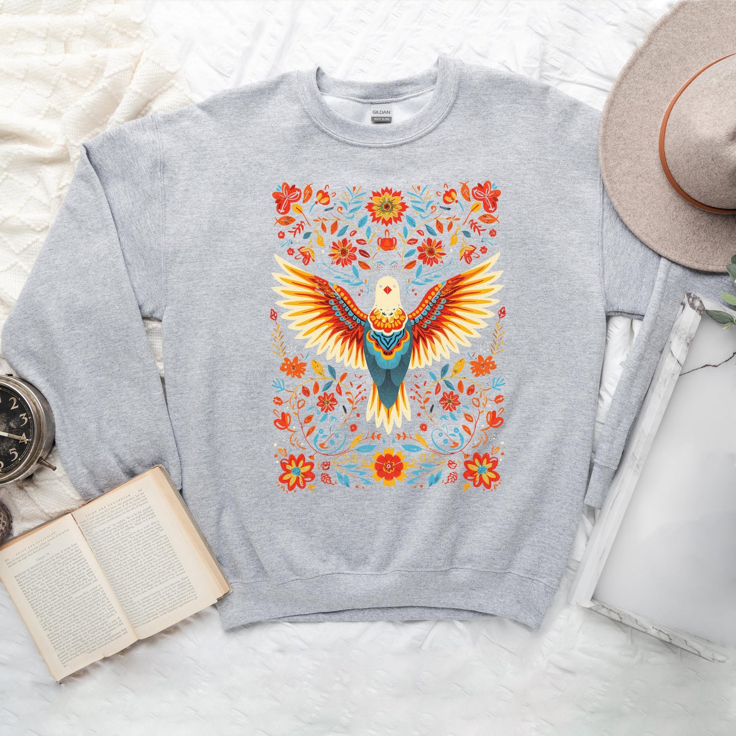 Holy Spirit Dove Floral| Graphic Sweatshirt