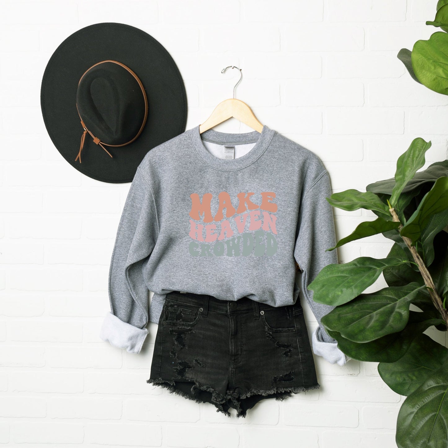 Make Heaven Crowded Wavy | Sweatshirt