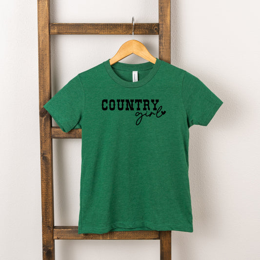 Country Girl Heart | Youth Short Sleeve Crew Neck