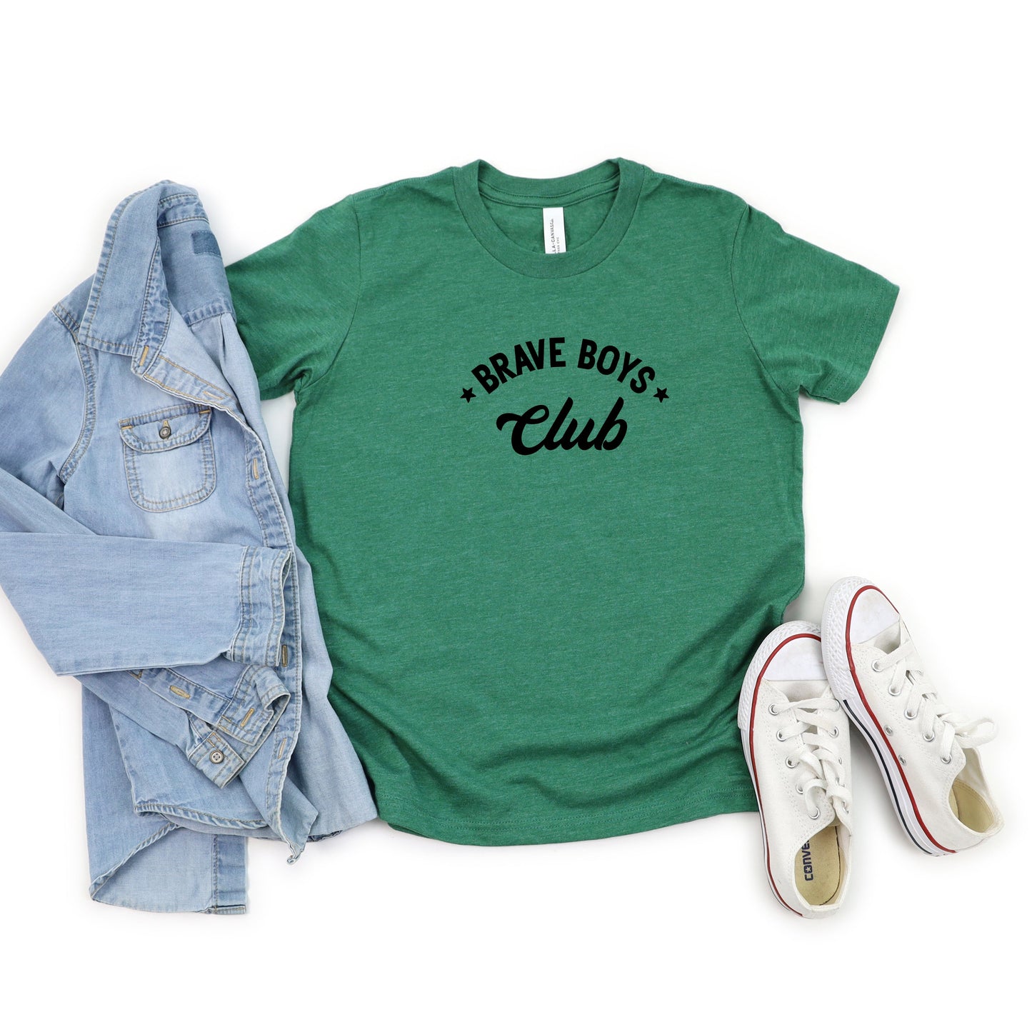 Brave Boys Club Stars | Youth Short Sleeve Crew Neck