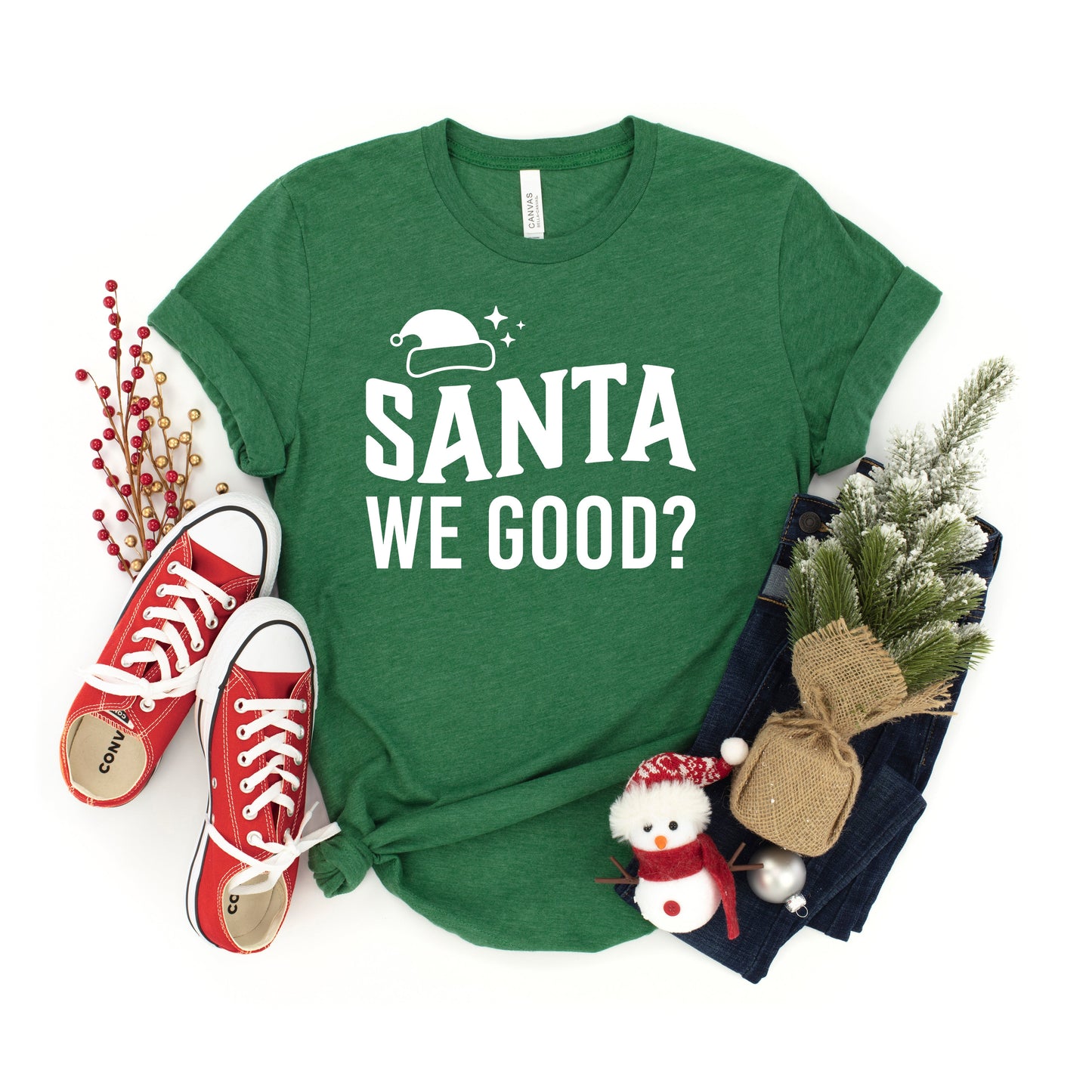 Santa We Good? | Youth Short Sleeve Crew Neck