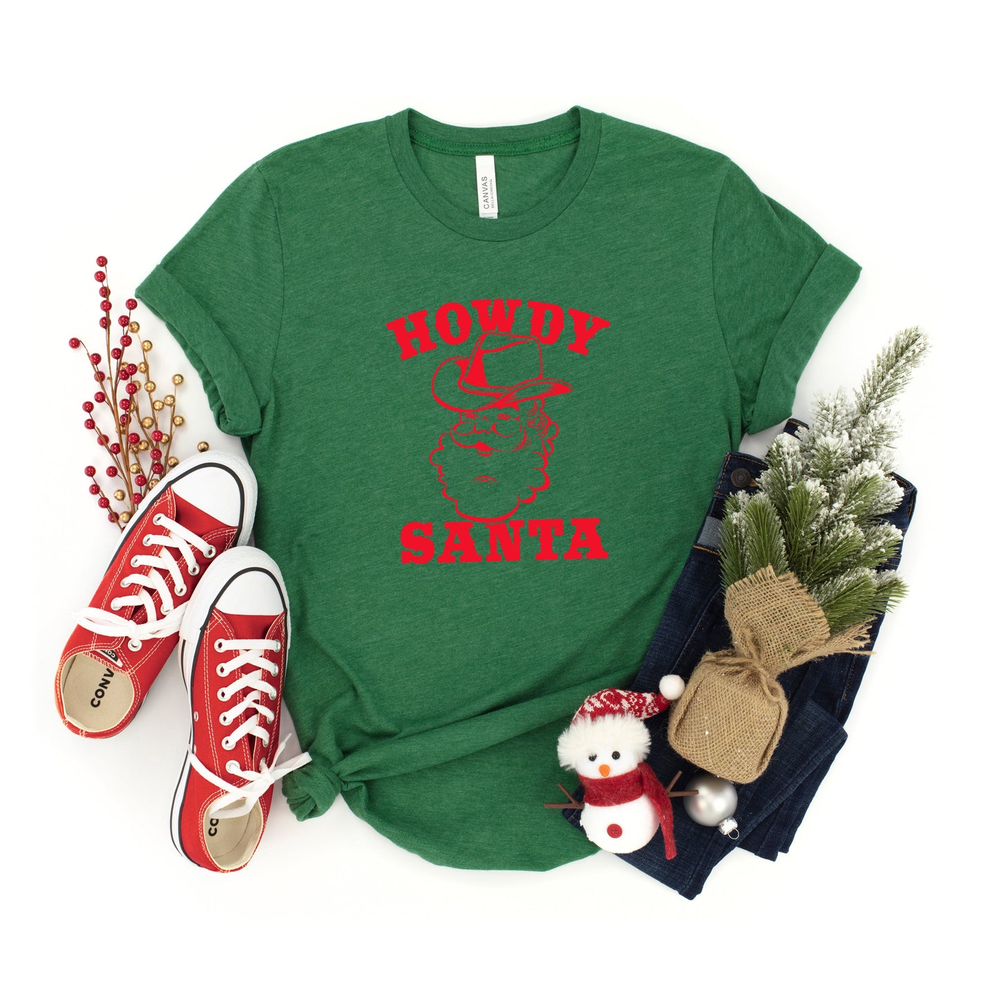 Howdy Santa Claus | Youth Short Sleeve Crew Neck