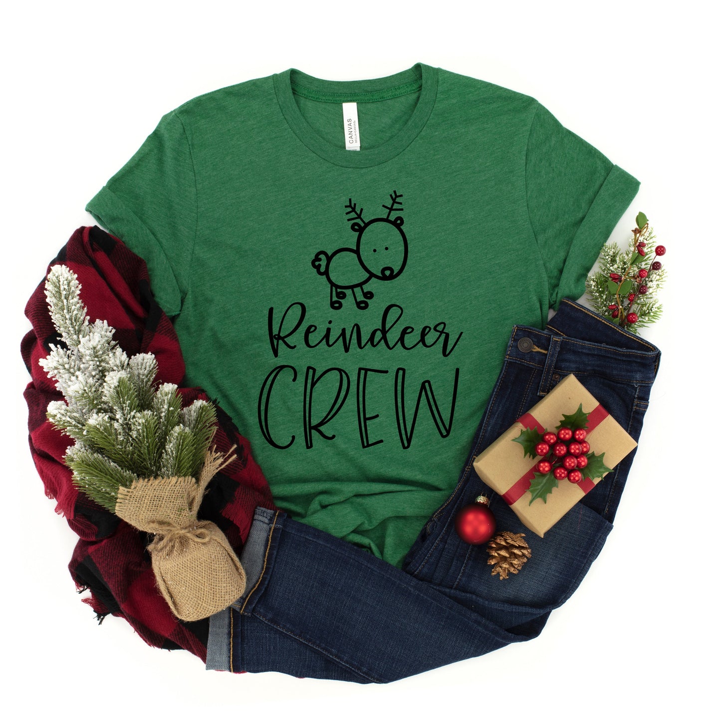 Reindeer Crew | Youth Short Sleeve Crew Neck