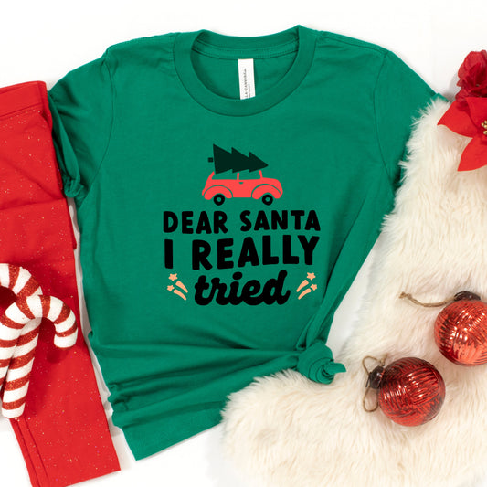 I Really Tried Car | Youth Short Sleeve Crew Neck