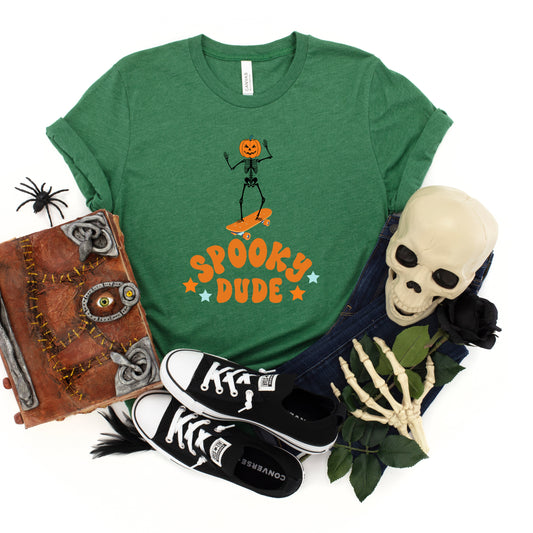 Spooky Dude Skeleton | Youth Short Sleeve Crew Neck