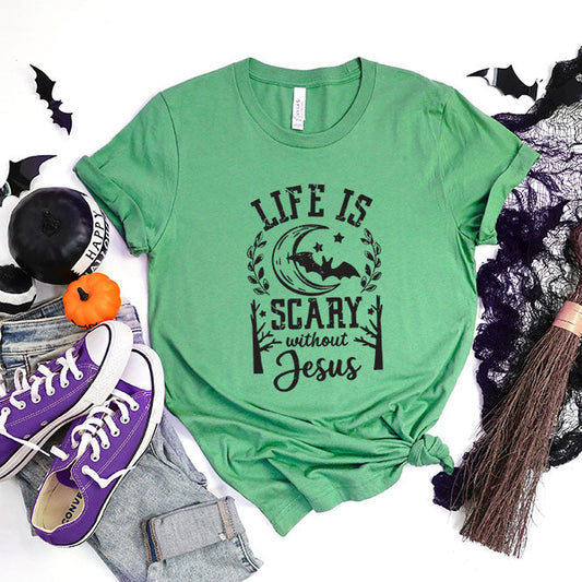 Scary Without Jesus | Short Sleeve Crew Neck