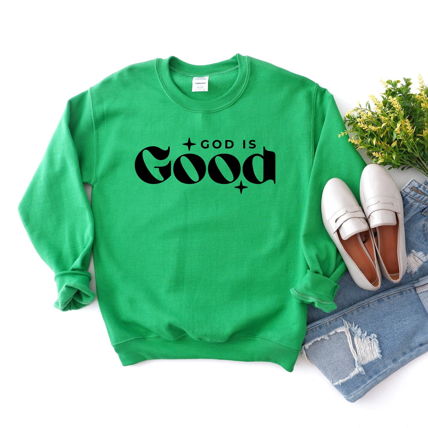 God is Good Bold | Graphic Sweatshirt