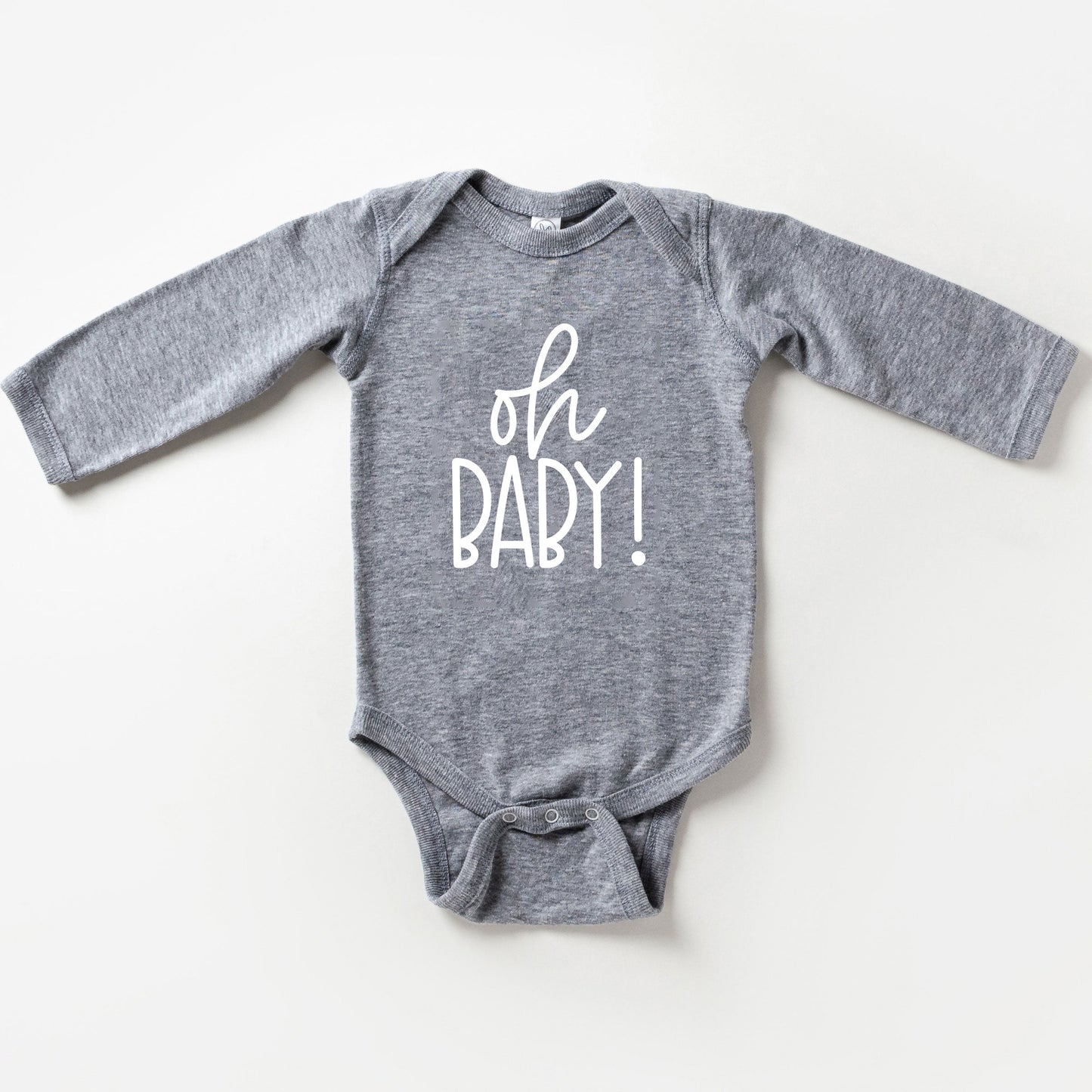 Oh Baby Script | Baby Long Sleeve Onesie