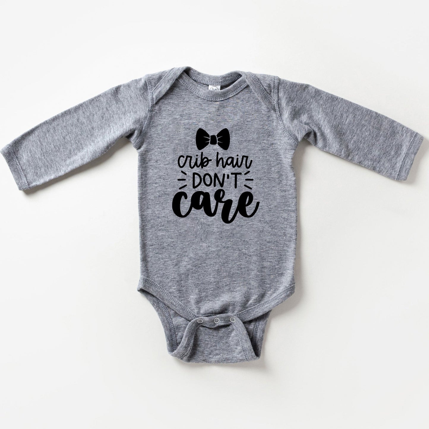 Crib Hair Don't Care | Baby Long Sleeve Onesie