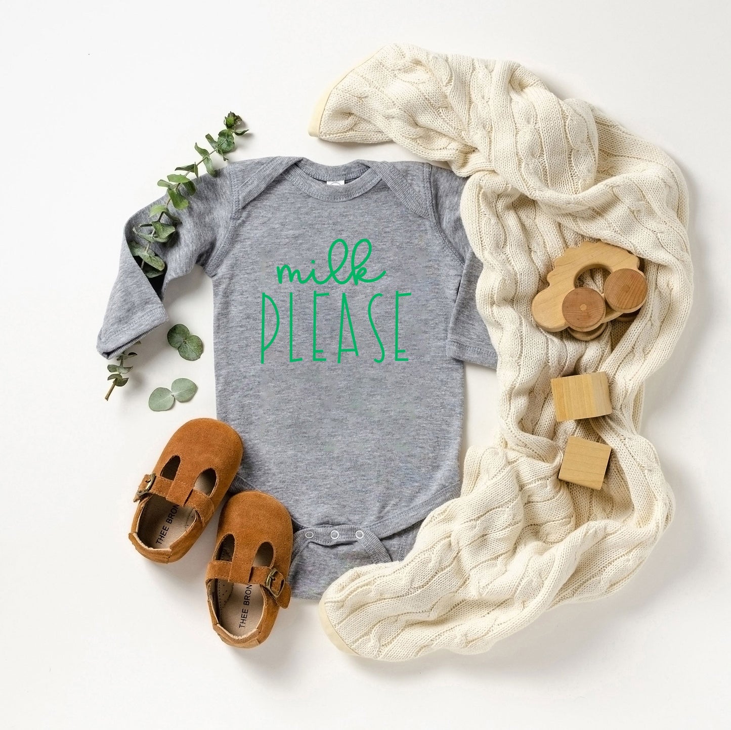 Milk Please | Baby Long Sleeve Onesie