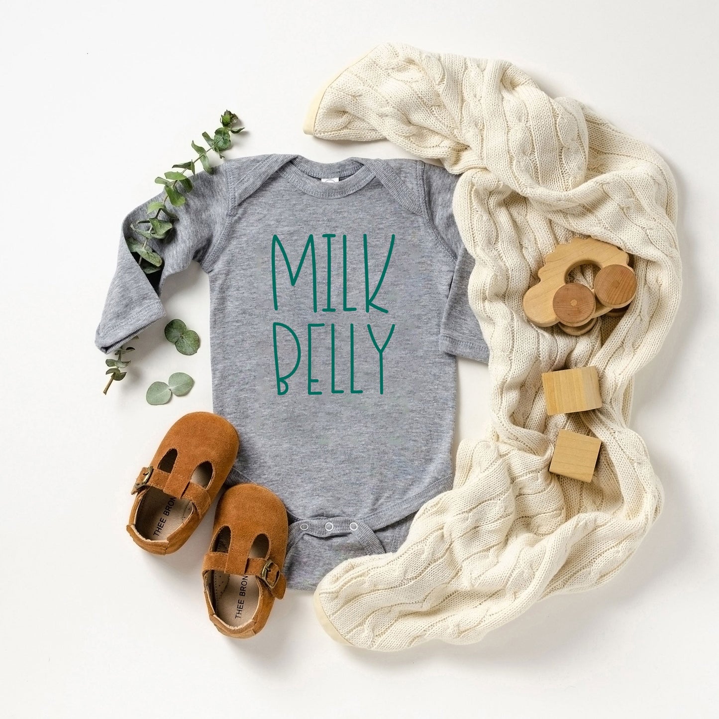 Milk Belly | Baby Long Sleeve Onesie