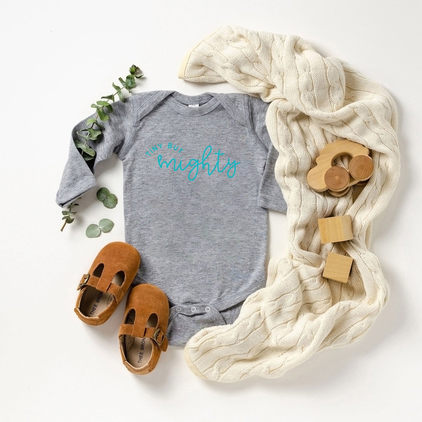 Tiny But Mighty | Baby Long Sleeve Onesie