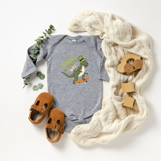 Happy St. Pat-Rex Day | Baby Long Sleeve Onesie