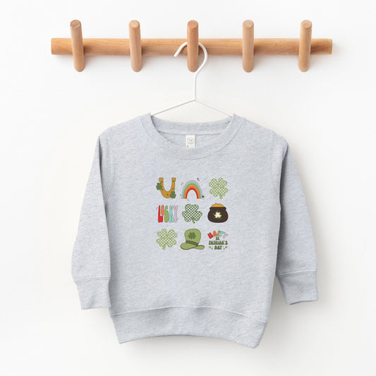 St. Patrick's Icons Chart | Toddler Sweatshirt