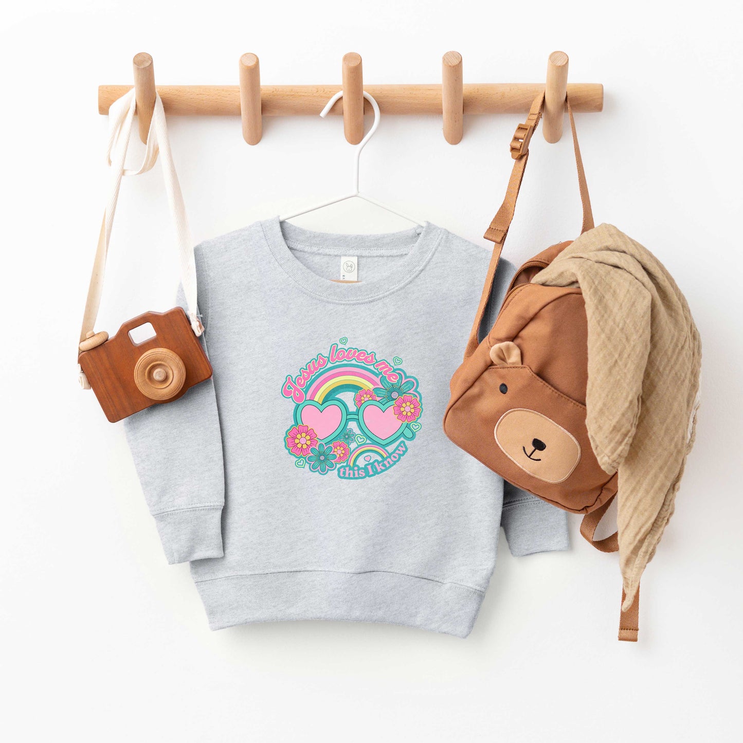 Jesus Loves Me Sunglasses | Toddler Sweatshirt