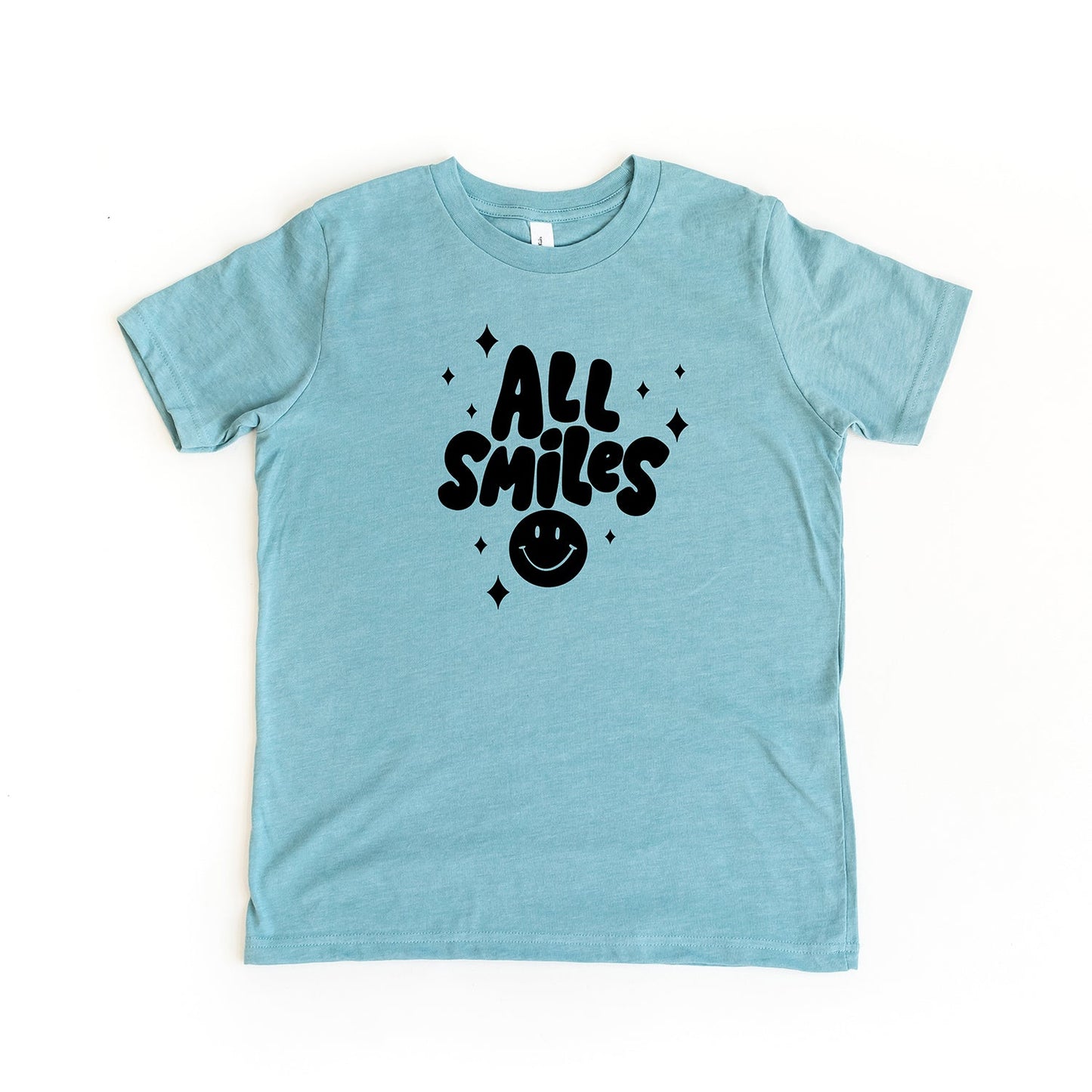 All Smiles Smiley Face | Youth Short Sleeve Crew Neck