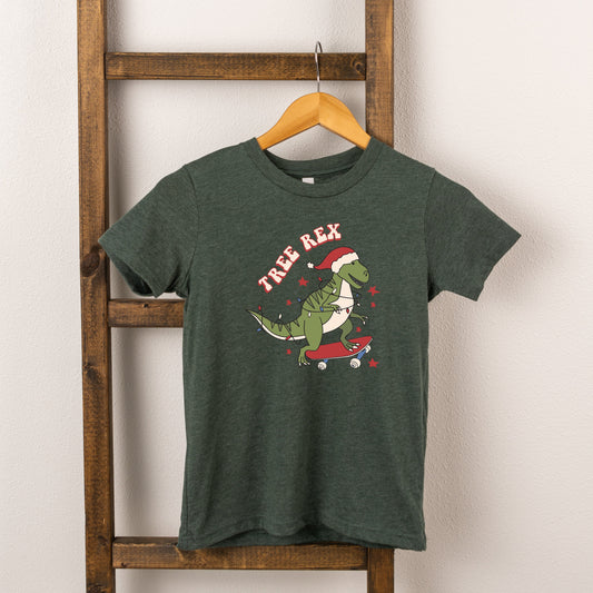 Tree Rex Skateboard | Toddler Short Sleeve Crew Neck
