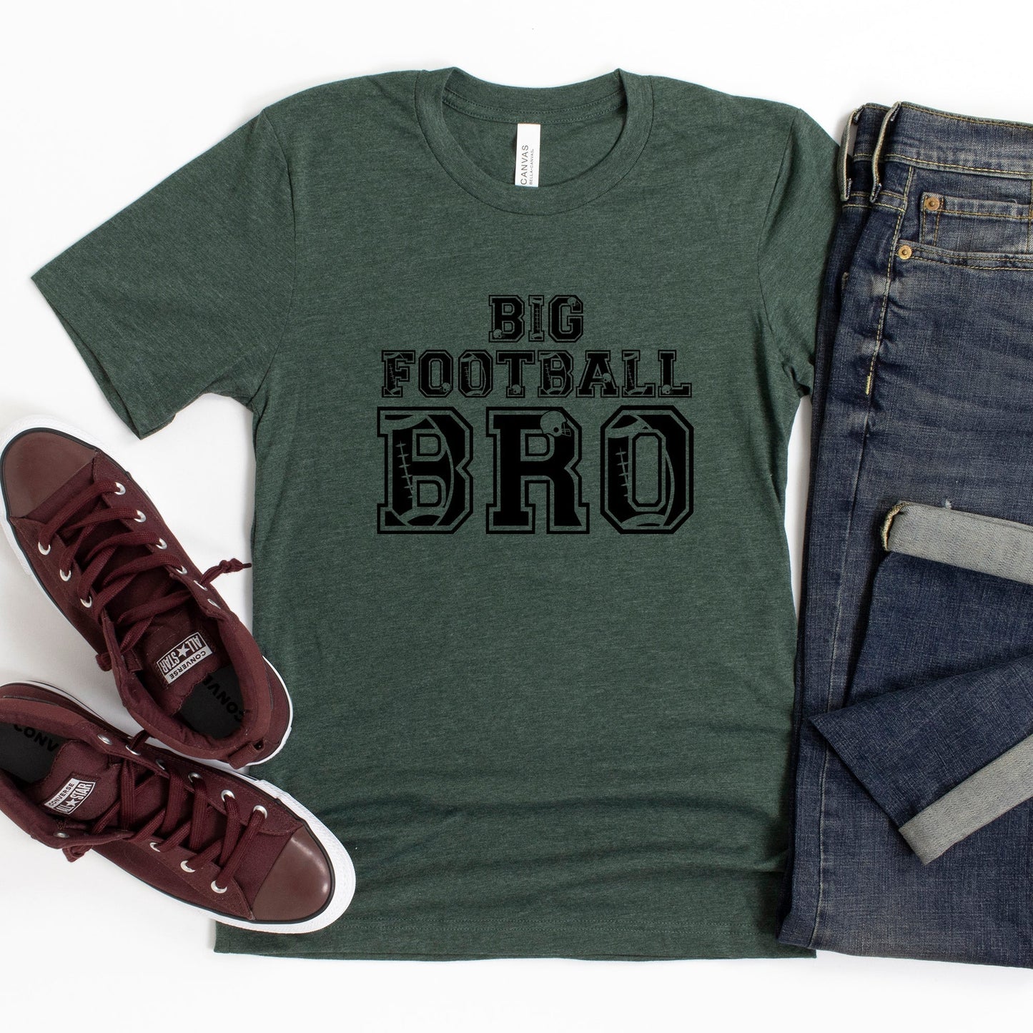 Big Football Bro | Youth Graphic Short Sleeve Tee