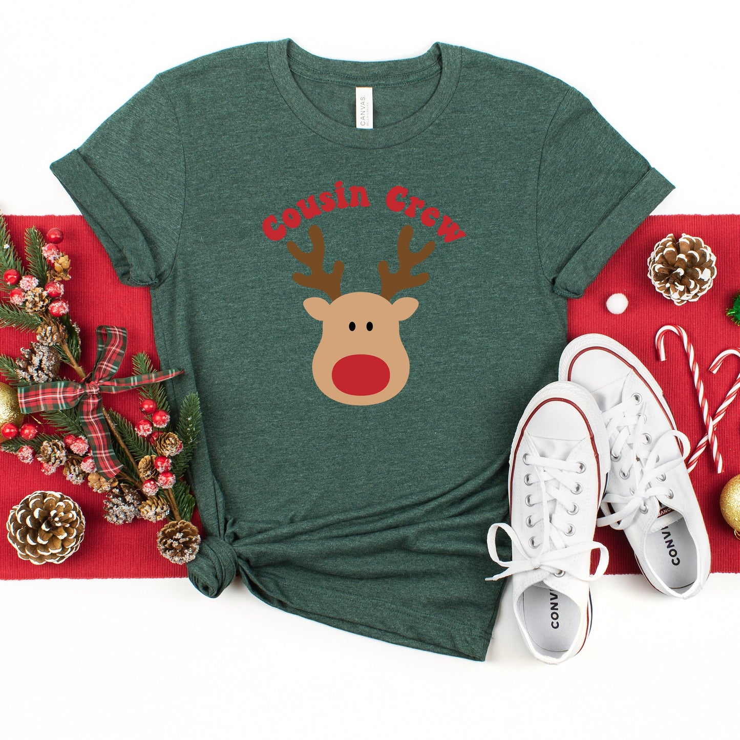 Cousin Crew Reindeer | Youth Short Sleeve Crew Neck