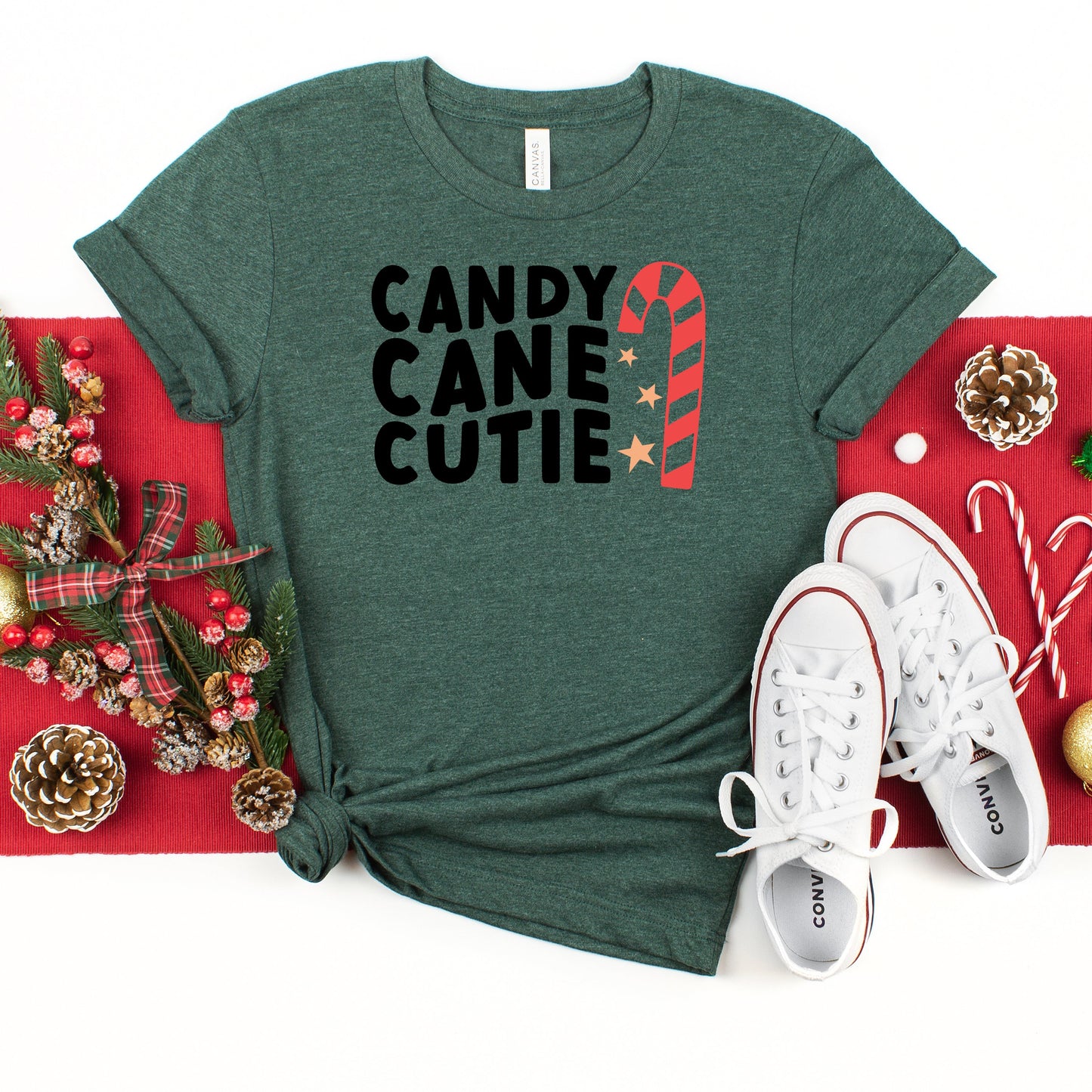 Candy Cane Cutie | Youth Short Sleeve Crew Neck