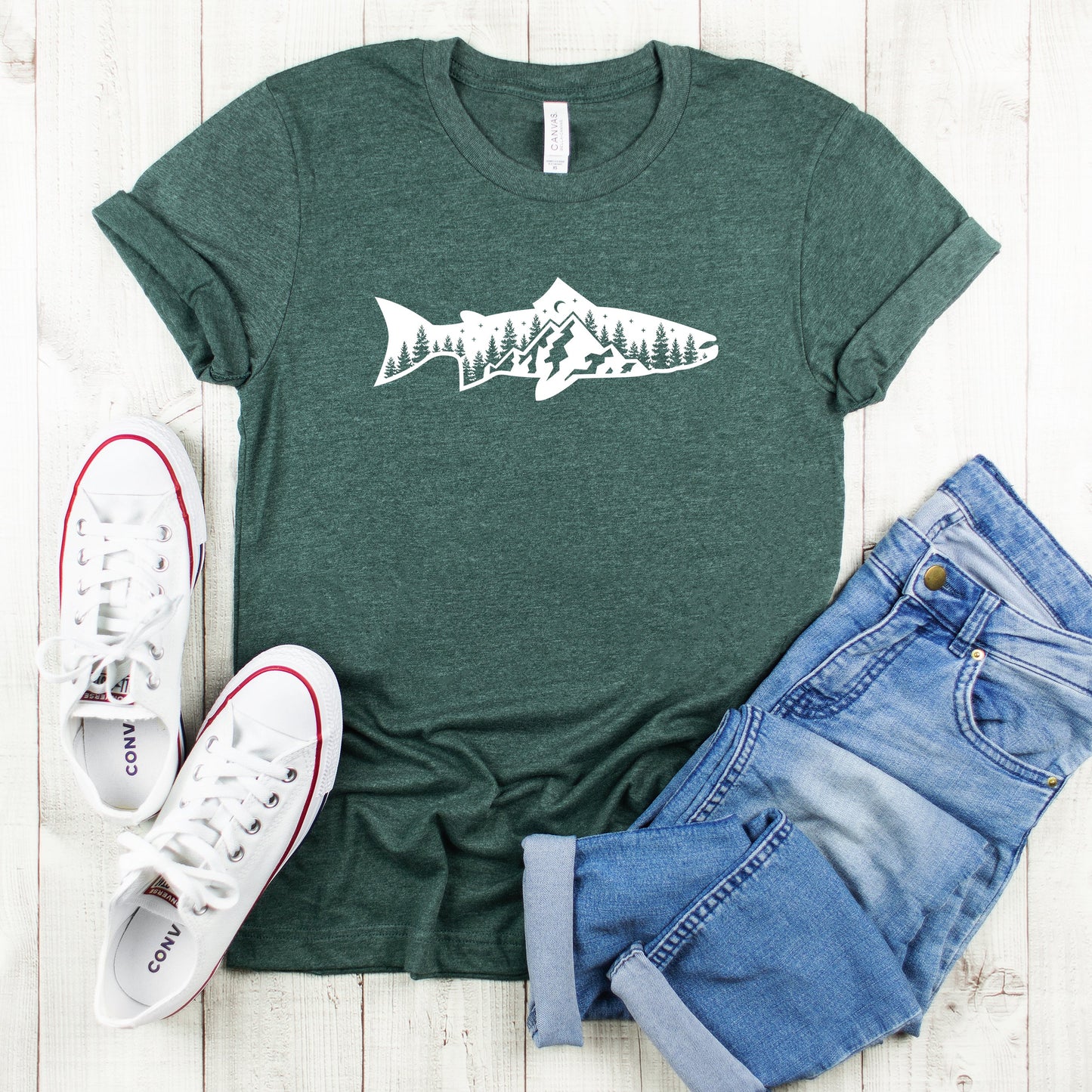Fish and Trees | Youth Short Sleeve Crew Neck