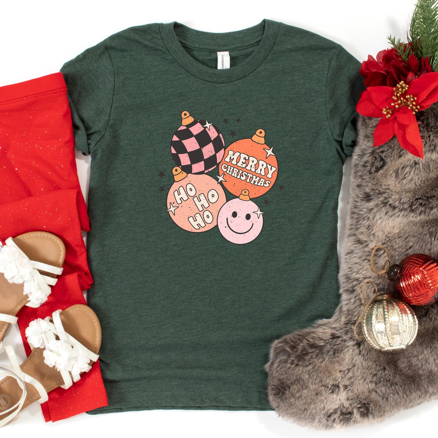 Retro Ornaments | Youth Short Sleeve Crew Neck