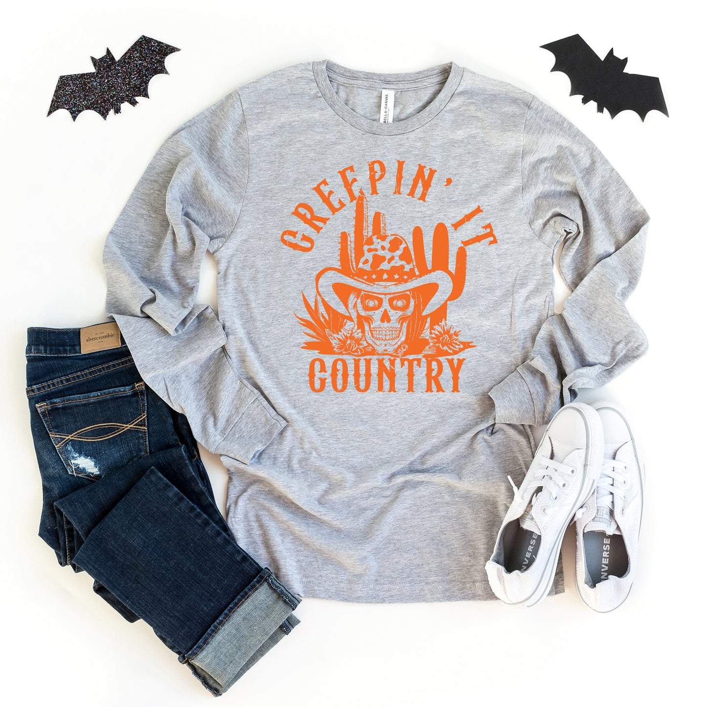 Creepin' It Country | Long Sleeve Crew Neck